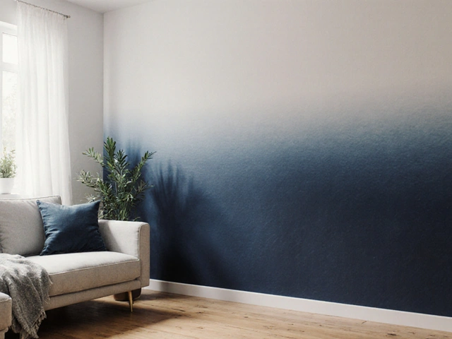 Barevný přechod ombré na stěně: jak ho udělat krok za krokem a vyhnout se chybám