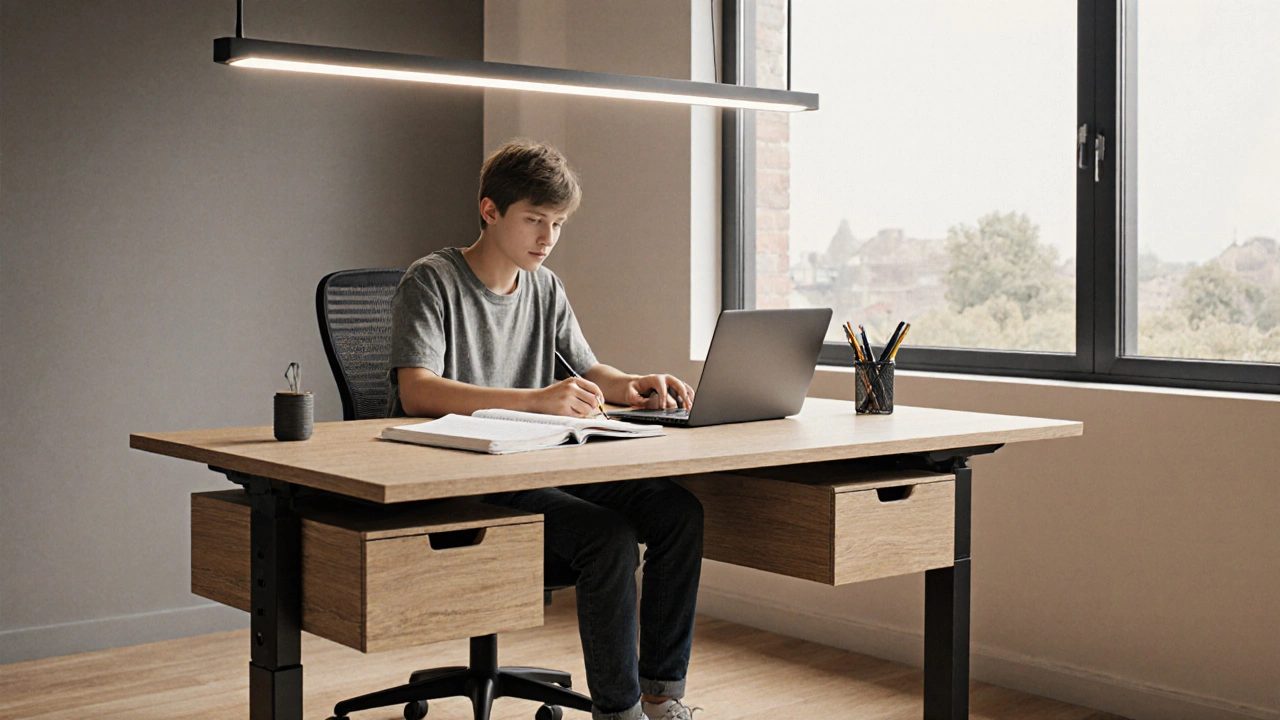 Kout pro teenagera: jak vybrat ideální pracovní stůl a LED osvětlení