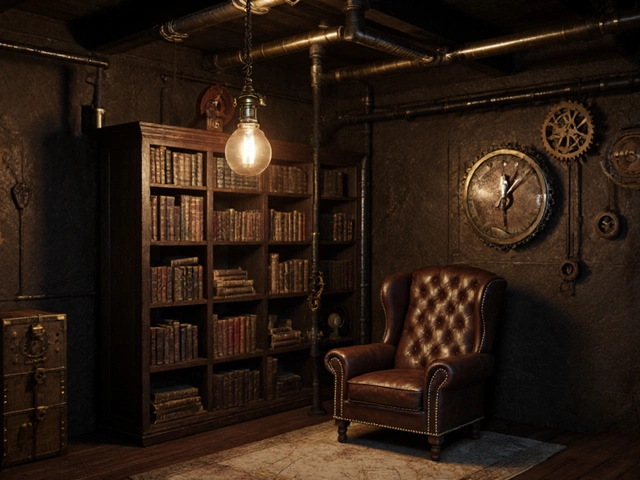 Steampunk v interiéru: jak spojit průmyslovou surovost s viktoriánskou elegancí