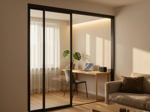 Zónování obýváku pro home office: sklopné a mobilní stěny jako řešení pro malé prostory