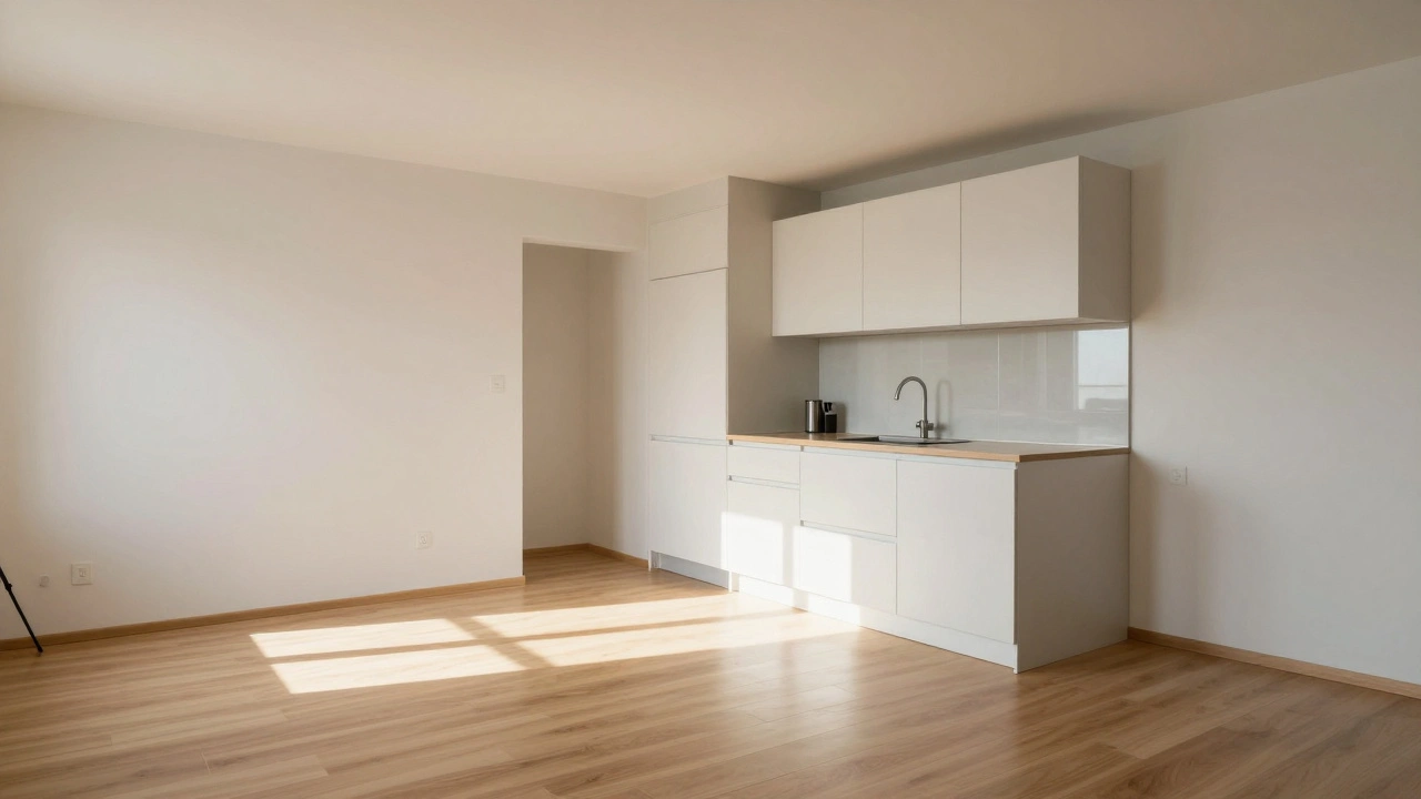 Úhel pokoje z rohu, který zvětšuje prostor a zvyšuje pocit vzdušnosti.