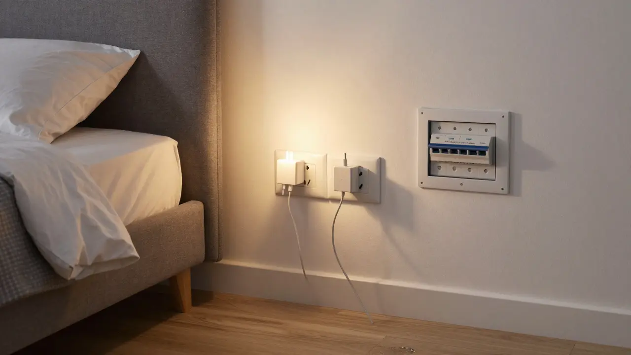Bezpečné zásuvky a kabeláž v ložnici - jak to správně udělat podle normy