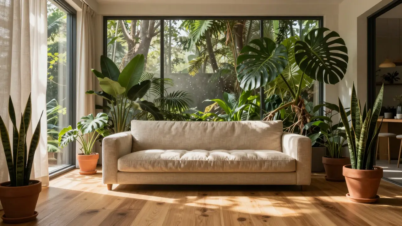 Biophilic interiér: příroda a zelené prvky doma - kompletní průvodce