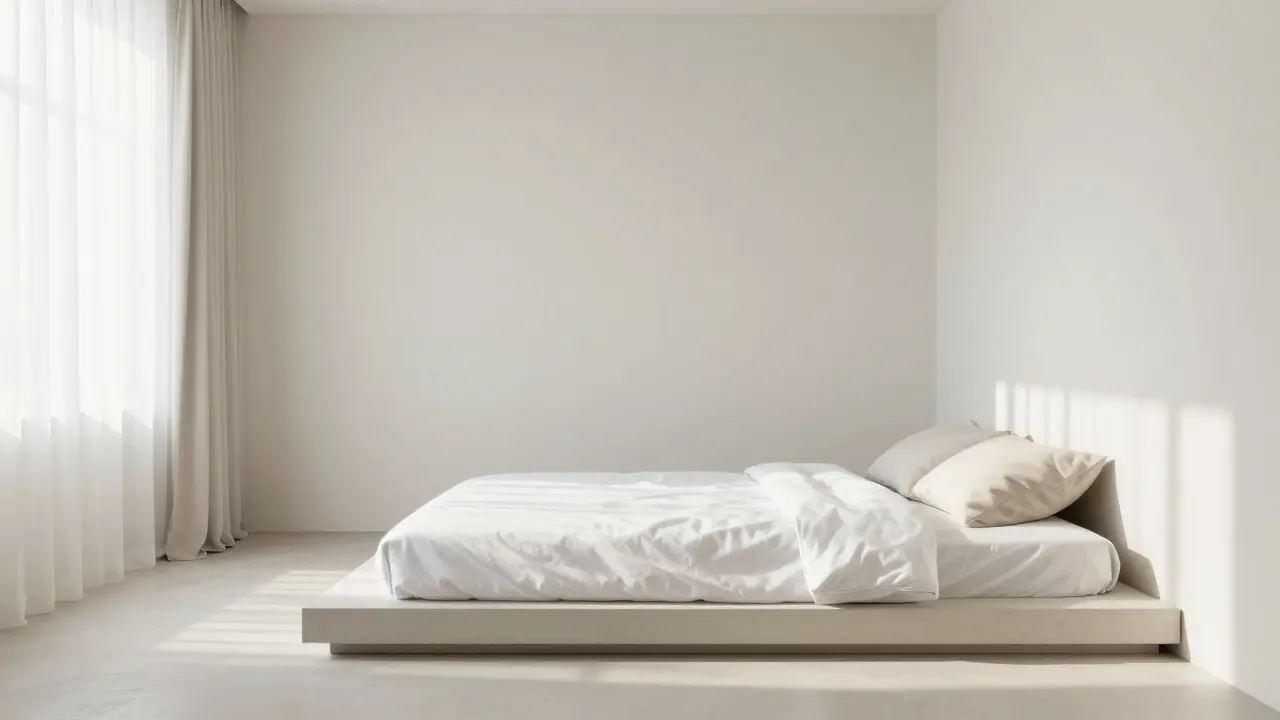 Minimalistická ložnice: Jak dosáhnout klidu a prostoru v interiéru