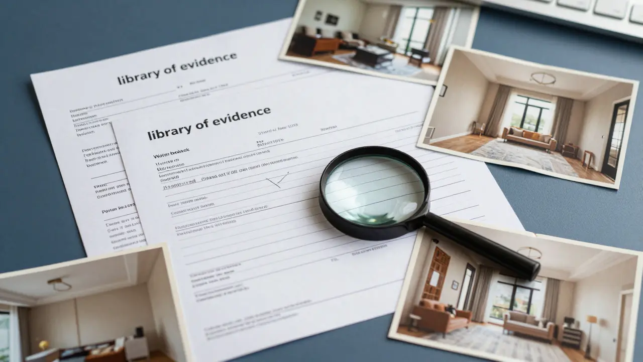 Sběr důkazů pro finanční úřad: faktury a dokumenty na stole pod lupou.