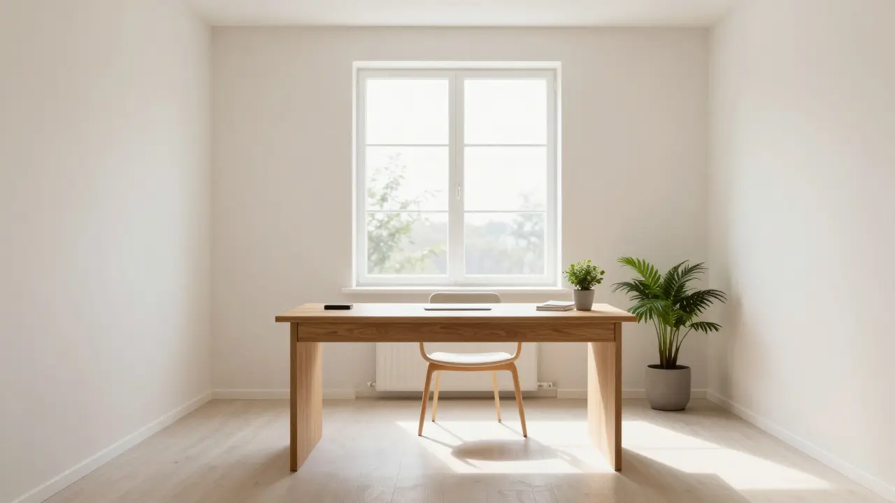 Skandinávský home office: Jak kombinovat světlo, dřevo a klid pro maximální produktivitu