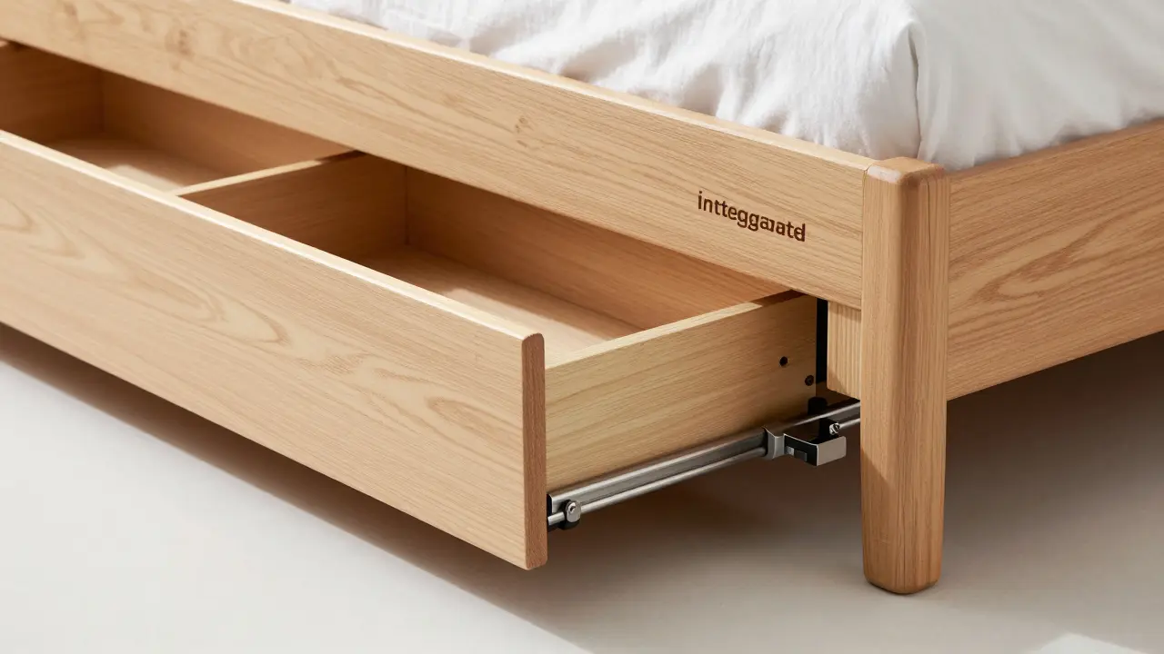 Srovnání integrované zásuvky v posteli a samostatného úložného modulu.