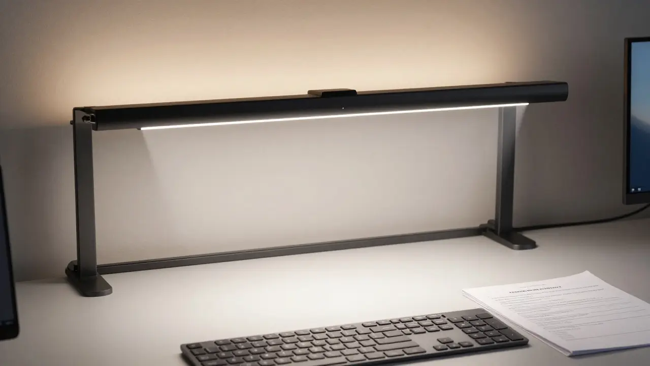 LED screenbar na monitoru bez odlesků