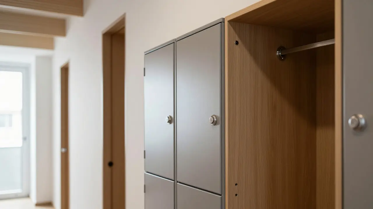 Funkční úložné prostory pro balíčky a kočárky v chodbě