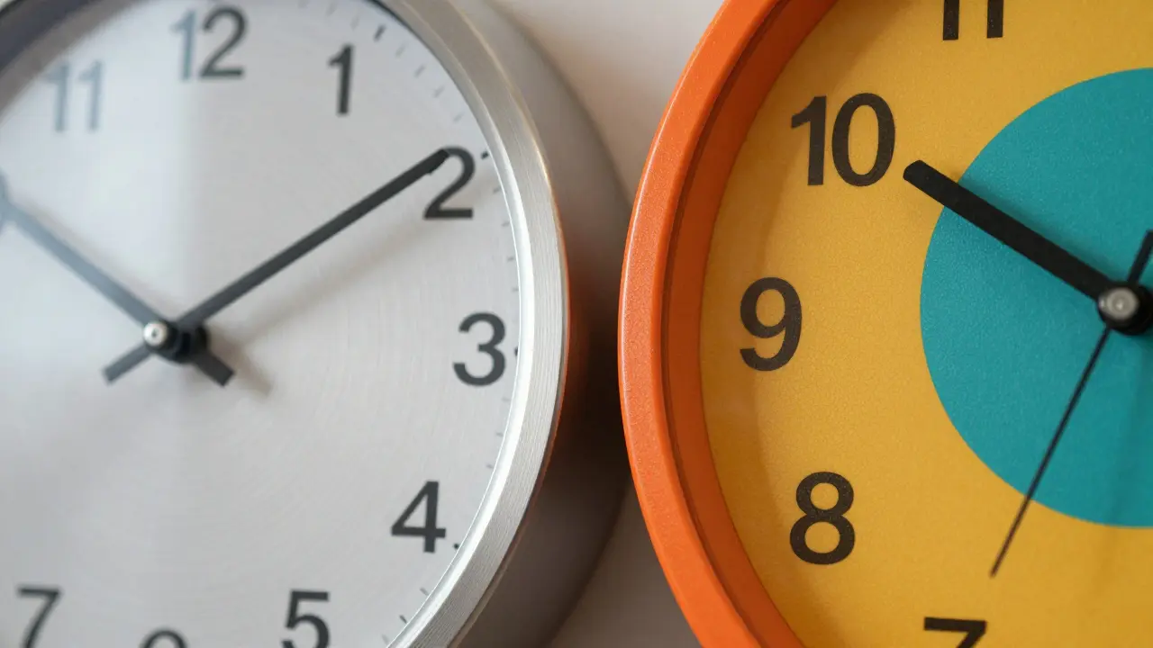Porovnání minimalistických a retro hodin z různých materiálů
