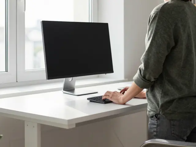 Stojací stůl v home office: Jak správně nastavit výšku a předejít bolestem zad